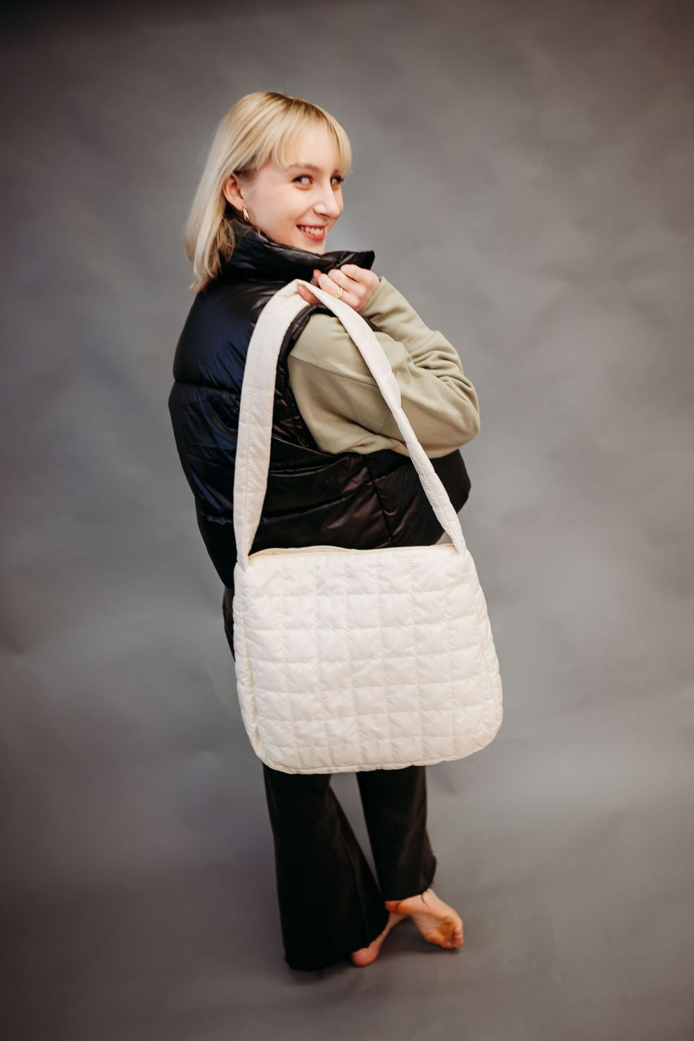 Quilted Puffer Bag