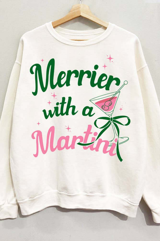 Merry Martini Christmas Sweatshirt