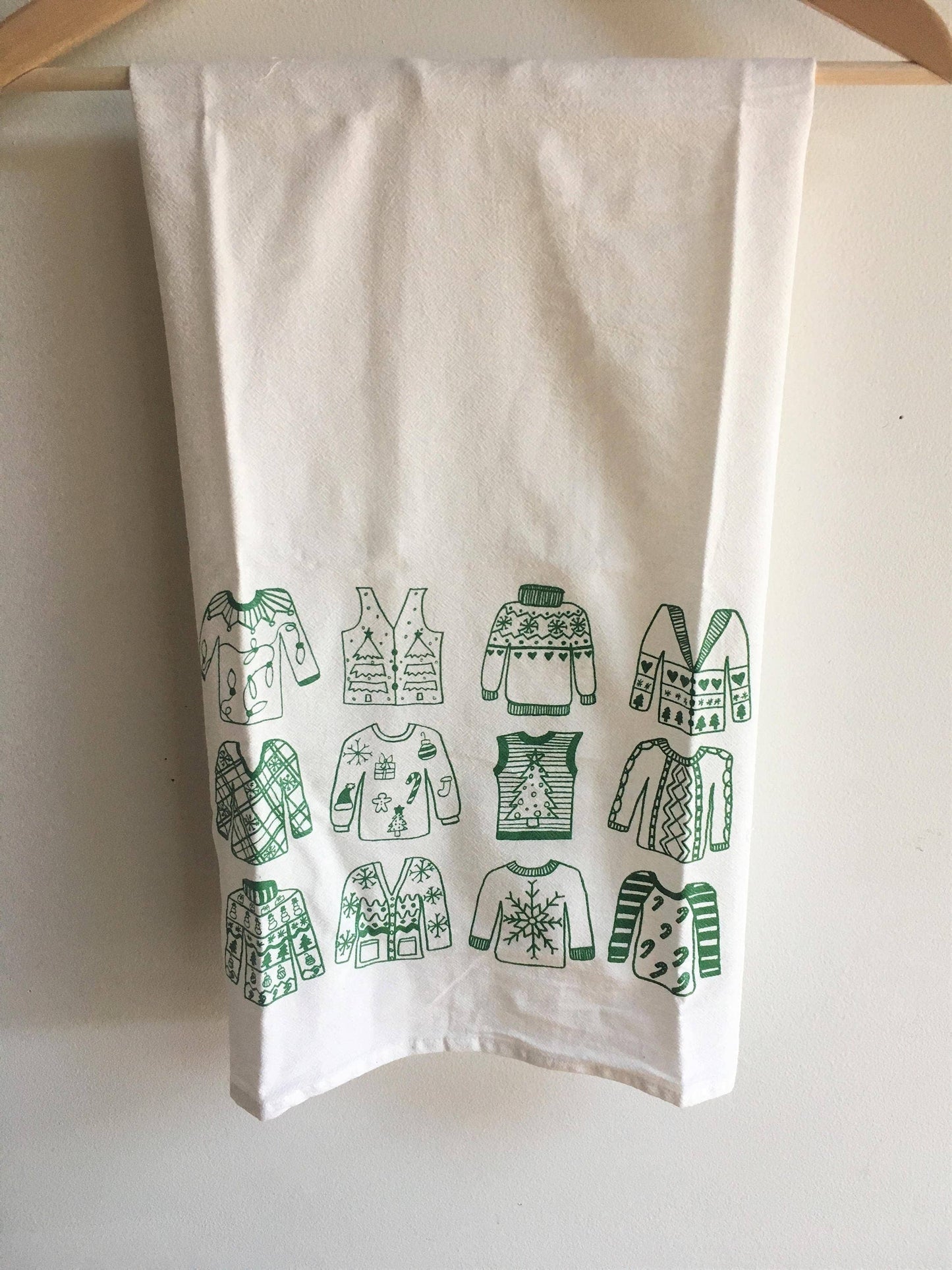 Ugly Sweater Christmas Tea Towel