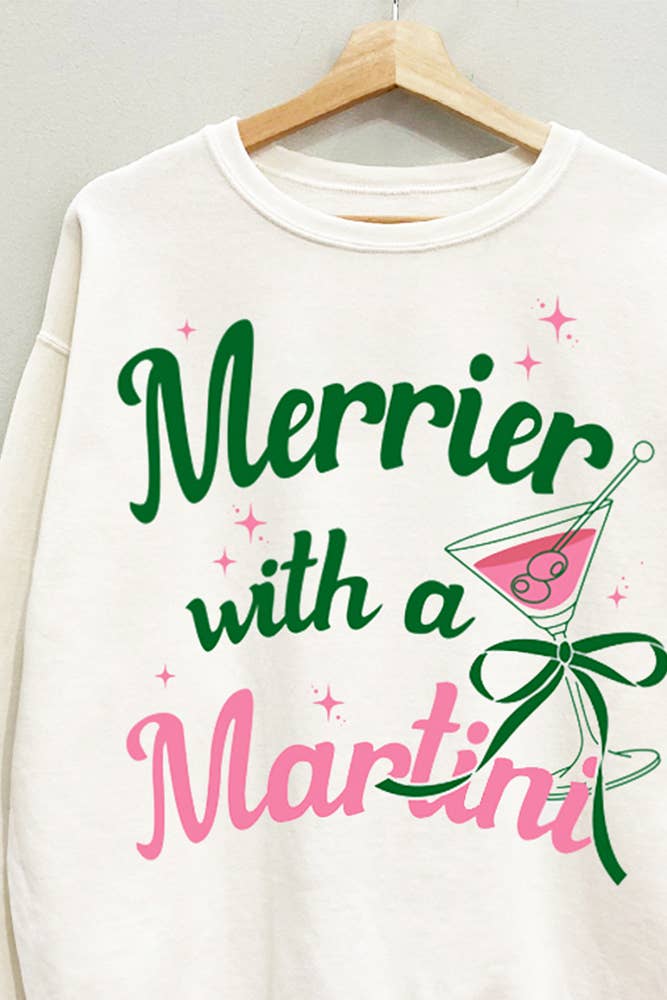 Merry Martini Christmas Sweatshirt