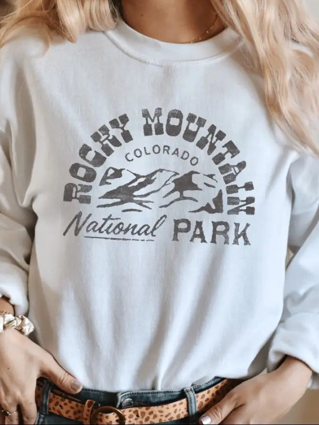 Rocky Mountain Graphic Printed Crew