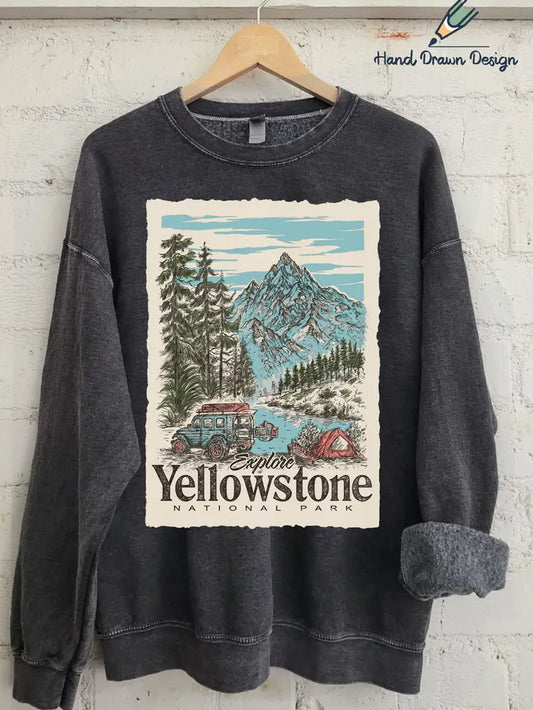 Yellowstone Hand Drawn Graphic Crew