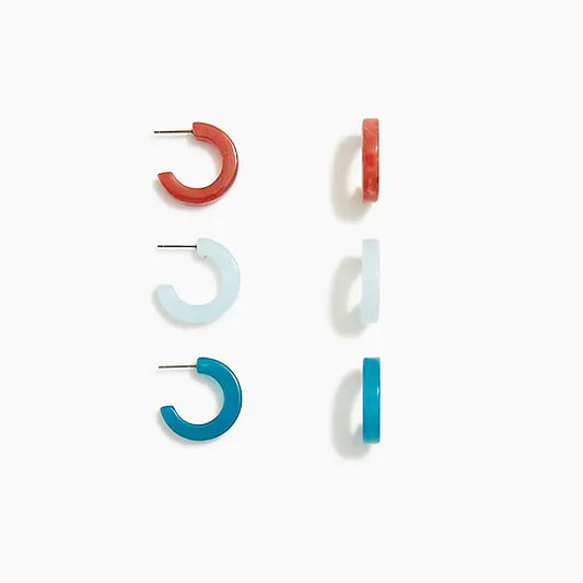Multi Mix Colored Hoops